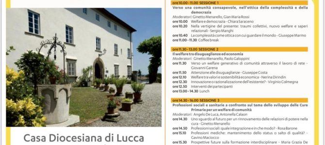 IV CONGRESSO NAZIONALE – Lucca 20 e 21 maggio 2022 “L’infermieristica di famiglia e comunità per fare salute e comunità oggi”